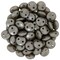 Czechmate 6mm Lentil Glass Czech Two Hole Bead, Pearl Coat - Brown Sugar